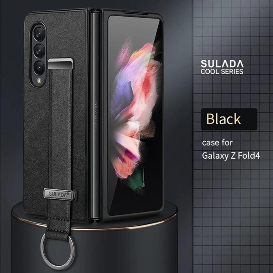 ギャラクシー Galaxy Z Fold5 / Fold4 PUレザー 薄型 リング付き