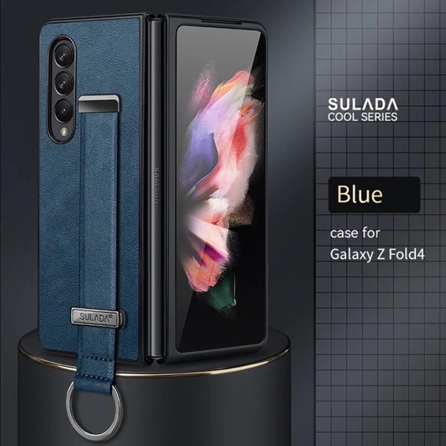 ギャラクシー Galaxy Z Fold5 / Fold4 PUレザー 薄型 リング付き