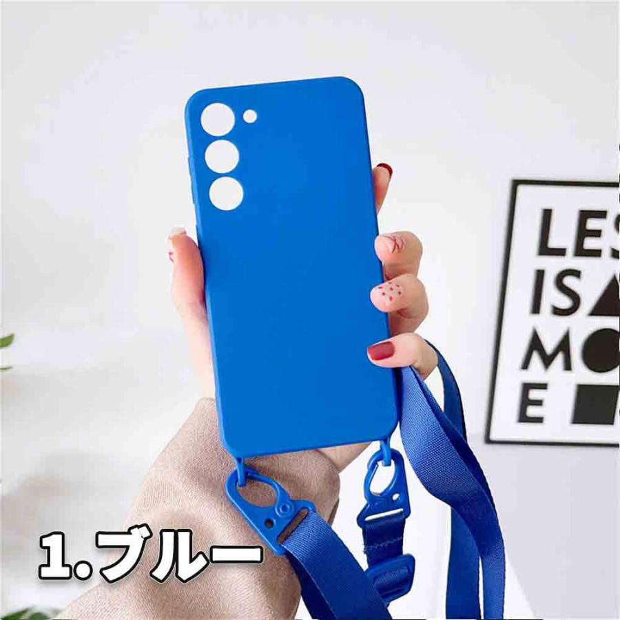 Galaxy ギャラクシー ネオンカラー ショルダー 蛍光 スマホケース