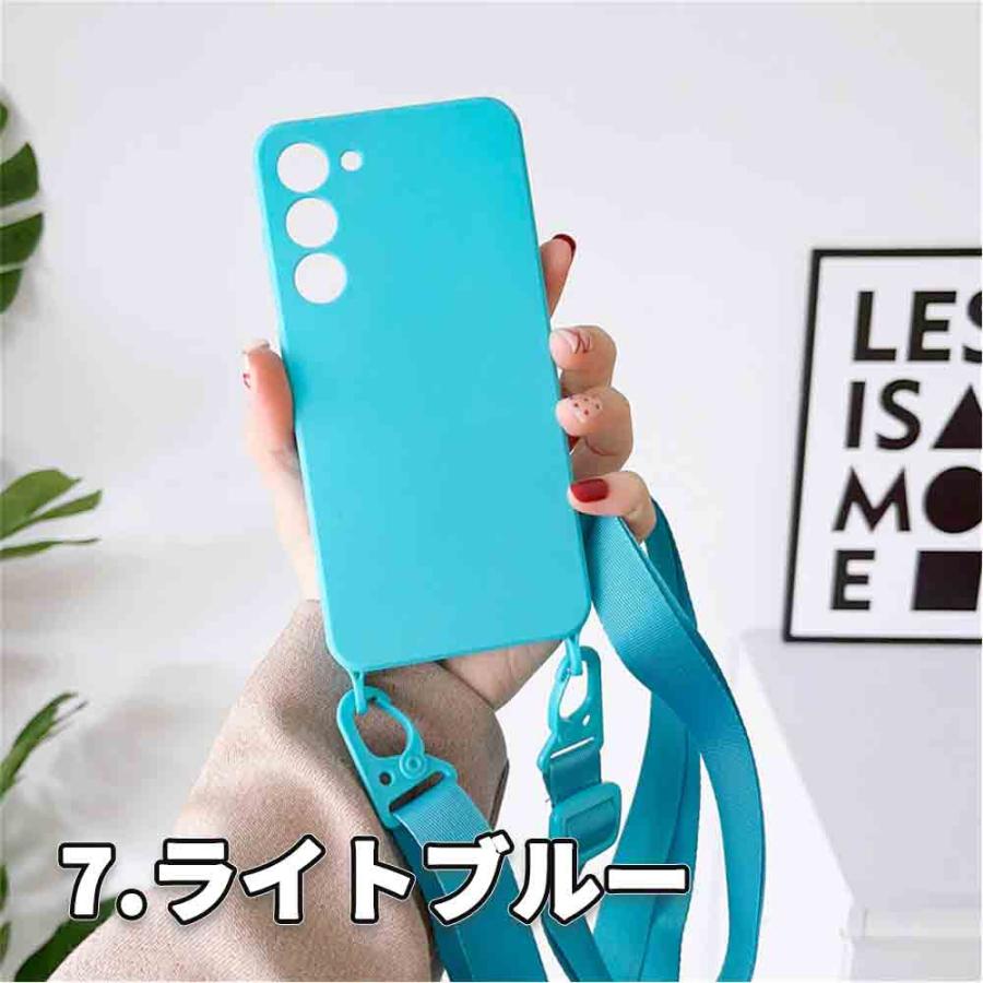 Galaxy ギャラクシー ネオンカラー ショルダー 蛍光 スマホケース