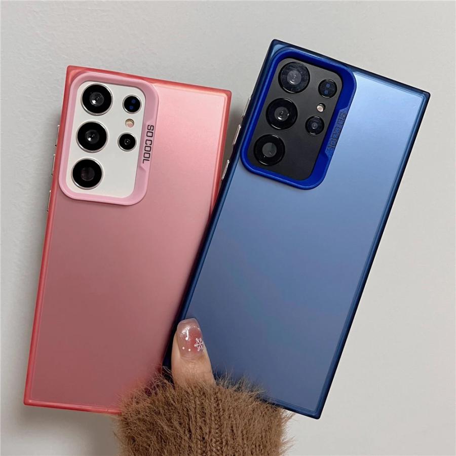 ギャラクシー Galaxy レーザー オーロラ マット スリム ケース 全6色