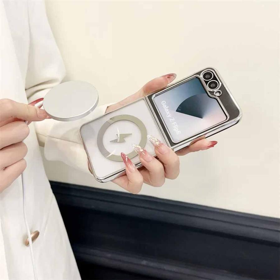 ギャラクシー Galaxy Z Flip6 / Flip5 クリア MagSafe 対応 薄型