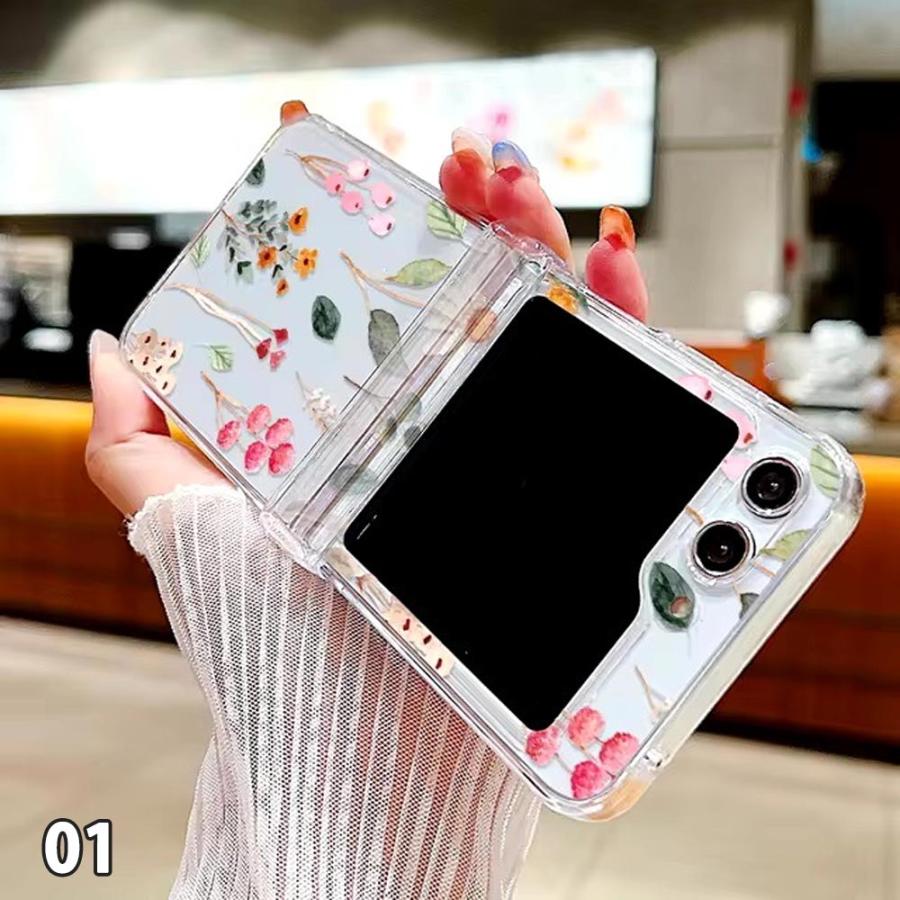 ギャラクシーGalaxy Z Flip6 / Flip5 Flip4 ケース PC クリア 透明