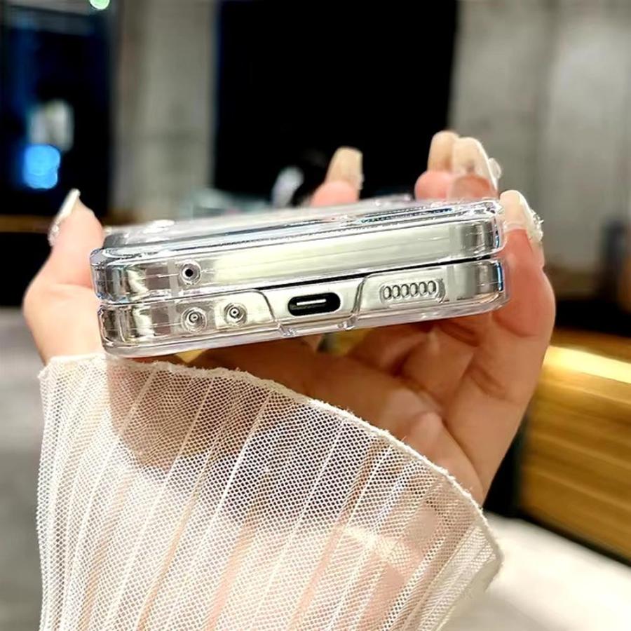 ギャラクシーGalaxy Z Flip6 / Flip5 Flip4 ケース TPU オーロラ