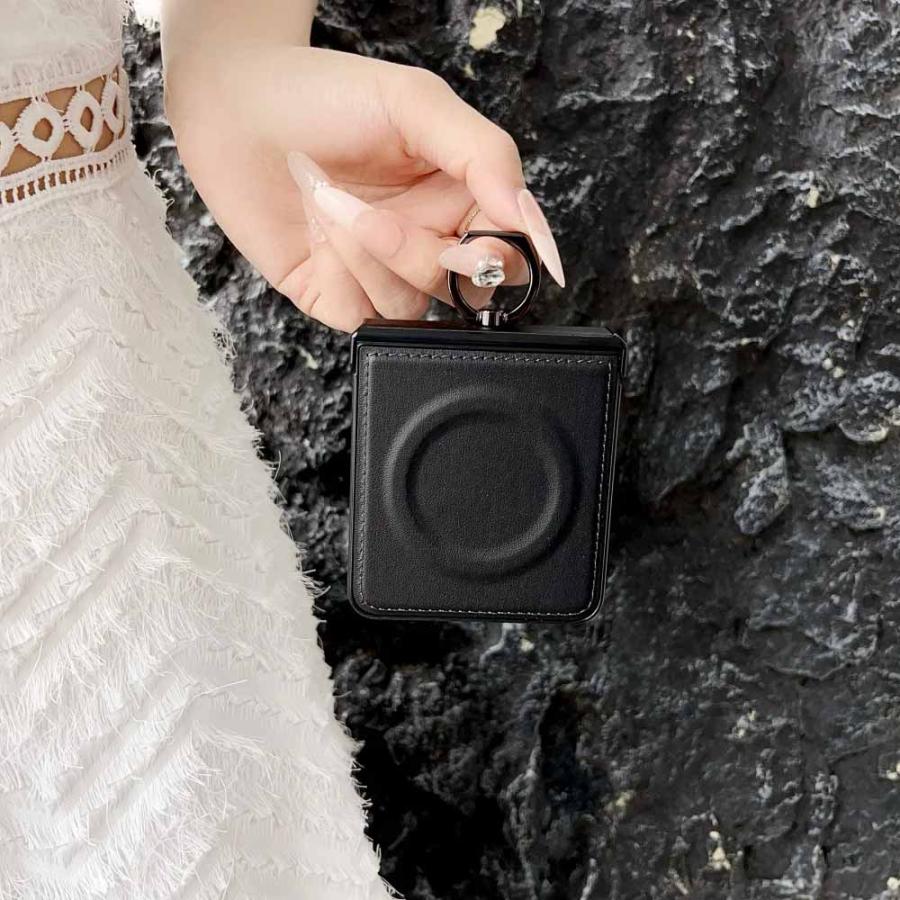 ギャラクシー Galaxy Z Flip7 / Flip6 Flip5 MagSafe 対応 PUレザー