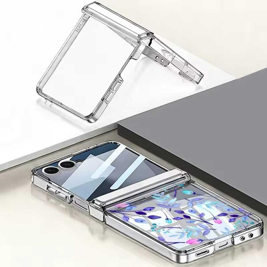 ギャラクシー Galaxy Z Flip7 / Flip6 PC ヒンジ保護 クリア 透明