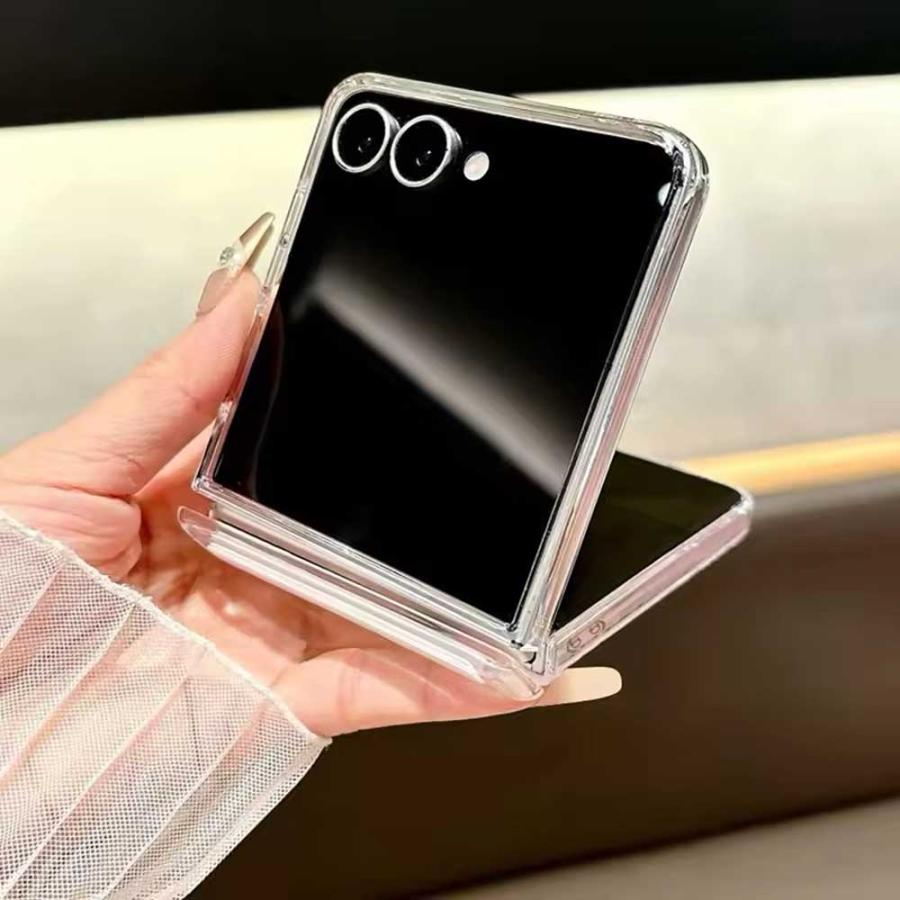 ギャラクシー Galaxy Z Flip7 / Flip6 PC ヒンジ保護 クリア 透明