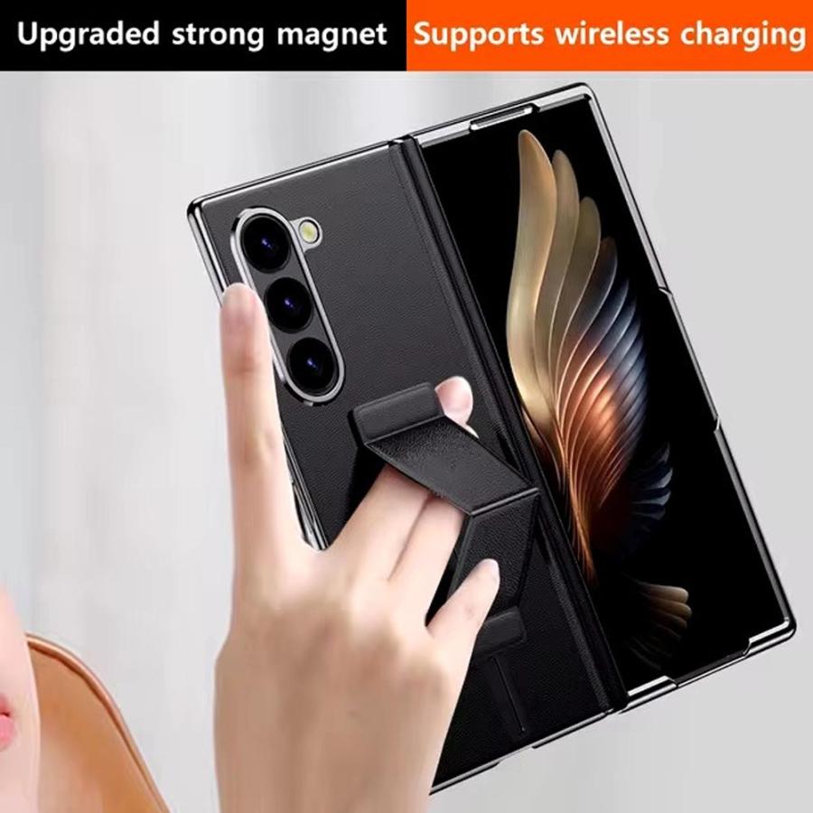 ギャラクシー Galaxy Z Fold6 / Fold5 Fold4 レザー 磁気リスト