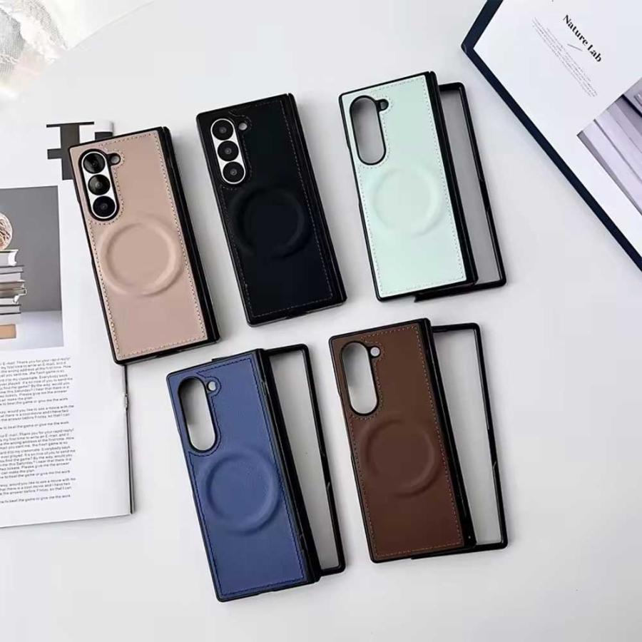 ギャラクシー Galaxy Z Fold7 / Fold6 /Fold5 ヒンジ保護 MagSafe PU
