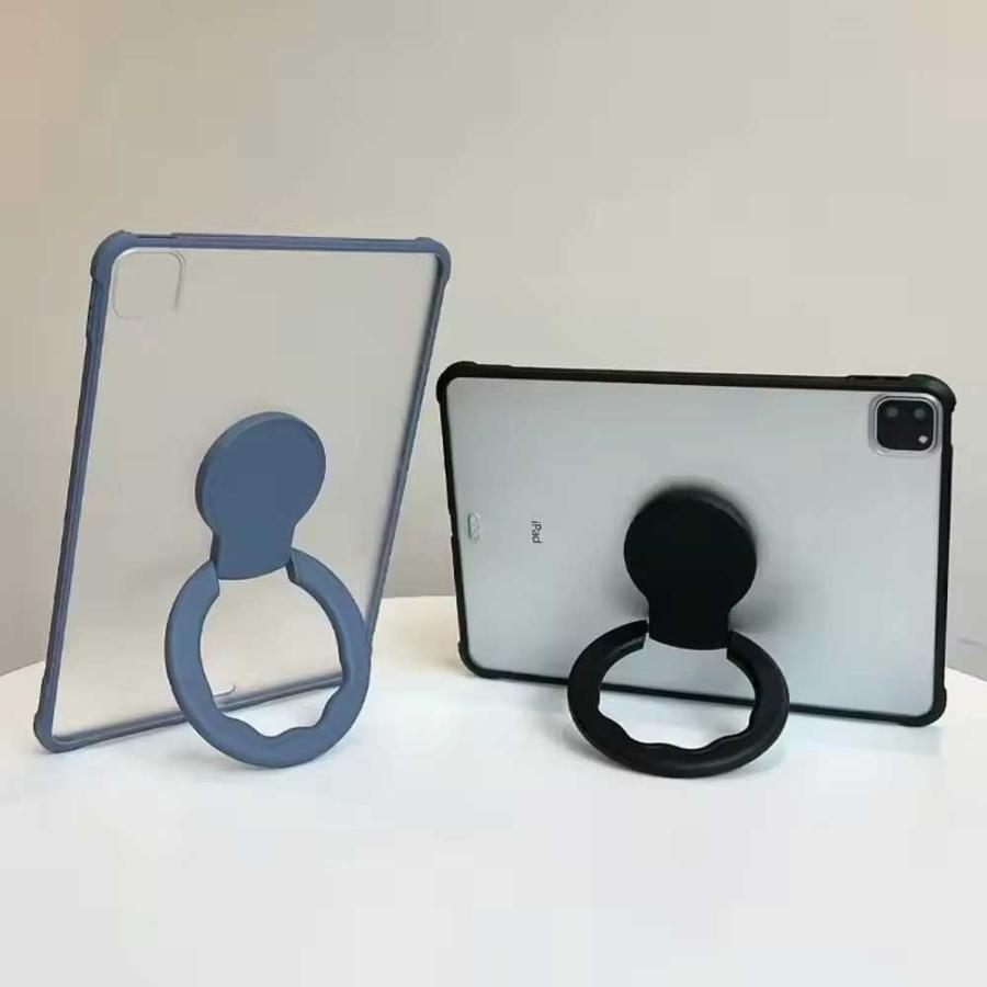 ギャラクシー タブレット シリコン フロストケース 回転式 スタンド 