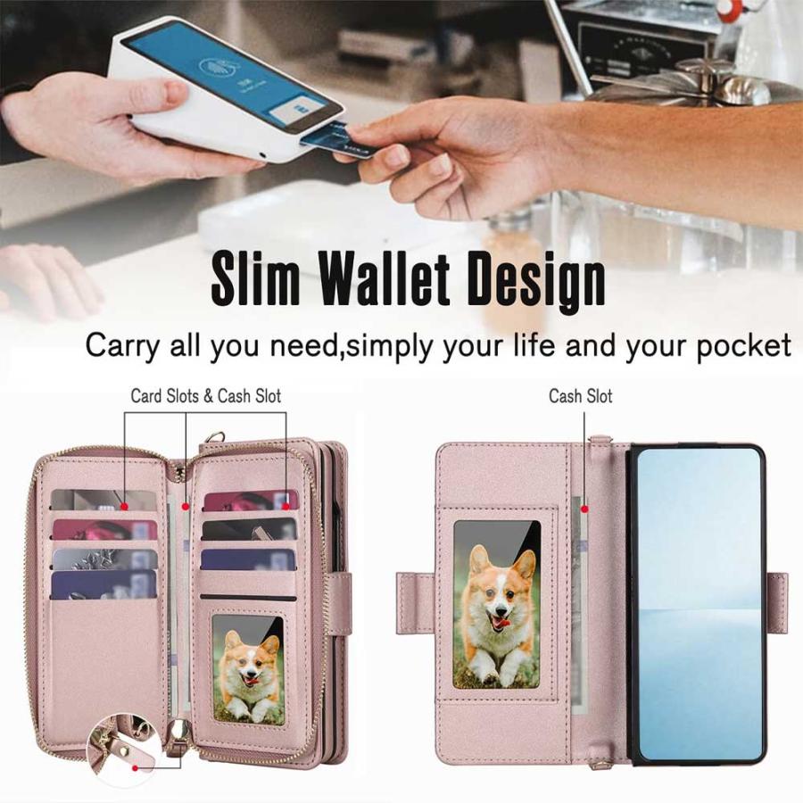 ギャラクシー Galaxy Z Fold7/Fold6 PUレザー 手帳型 フリップ