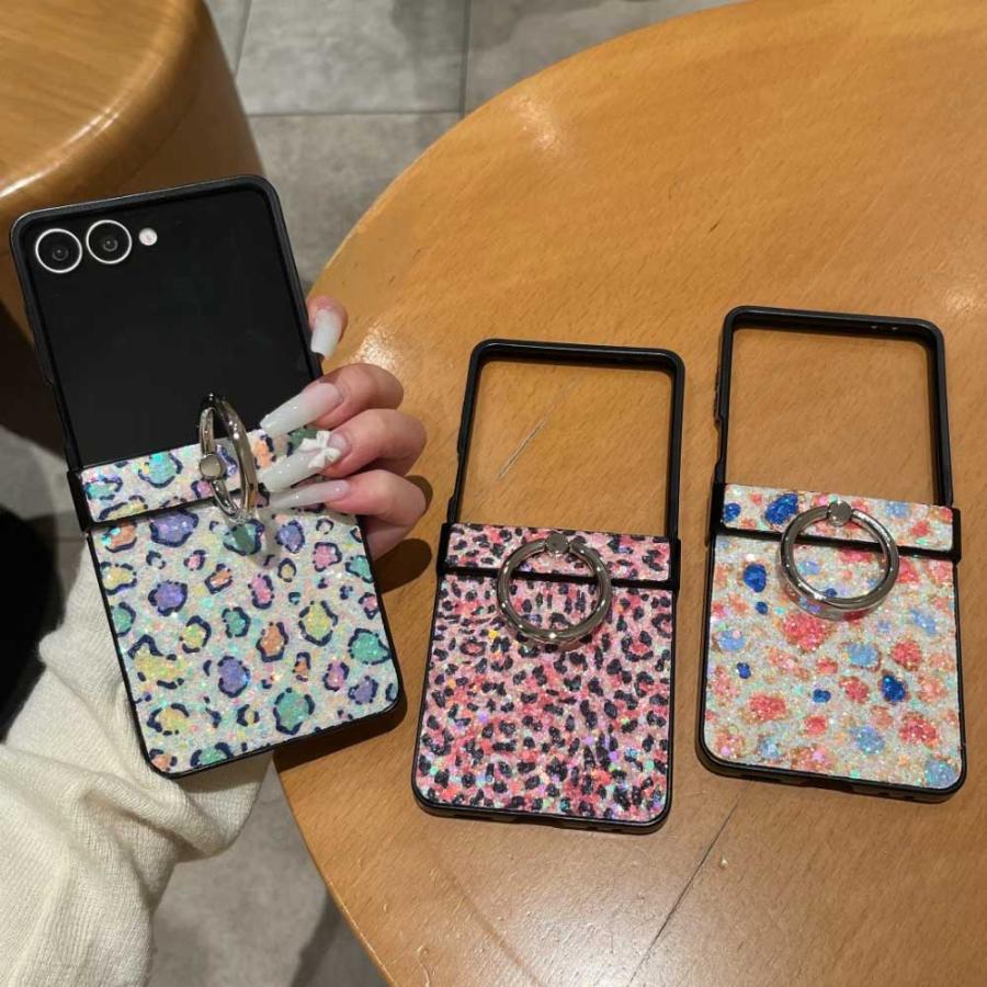 ギャラクシー Galaxy Z Flip7 / Flip6 全3色 PC レオパード ヒョウ柄