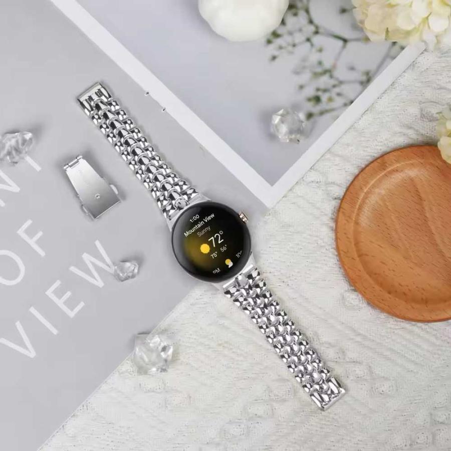 グーグル ピクセル ウォッチ バンド ステンレス ミラネーゼ 全4色