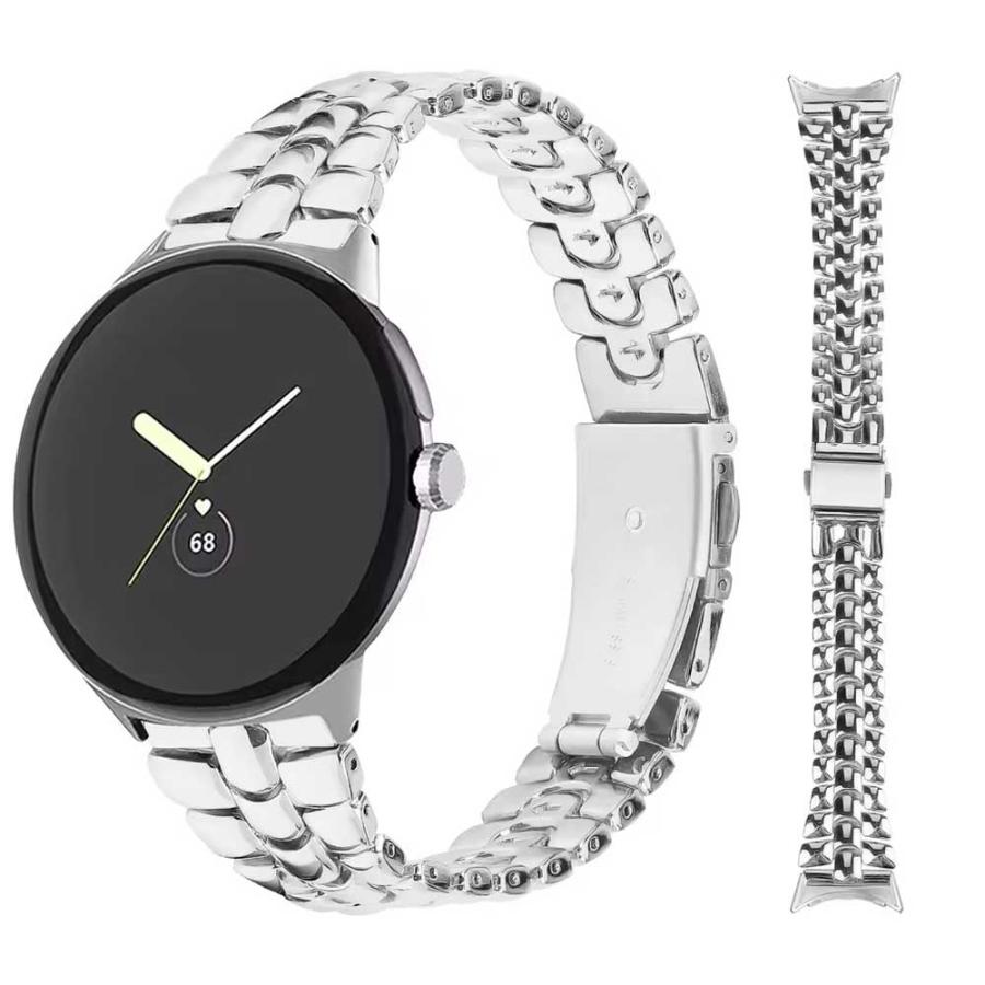 グーグル ピクセル ウォッチ バンド ステンレス ミラネーゼ 全4