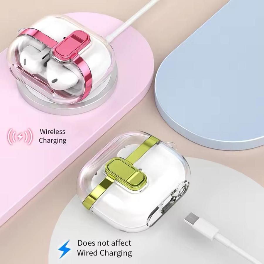 Galaxy ギャラクシー バッズ TPU PC クリア 透明 フック ロック