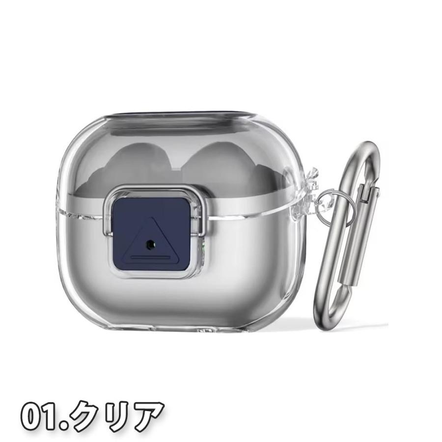 Galaxy ギャラクシー バッズ TPU カラビナ クリア 半透明 ロック