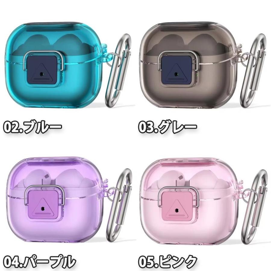 Galaxy ギャラクシー バッズ TPU カラビナ クリア 半透明 ロック