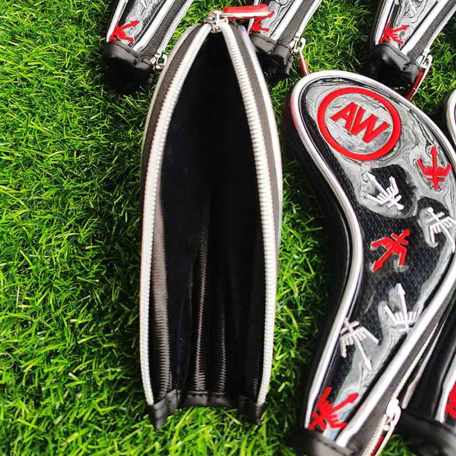 ゴルフ ヘッドカバー アイアン9点セット 全3色 カバー Golf head 