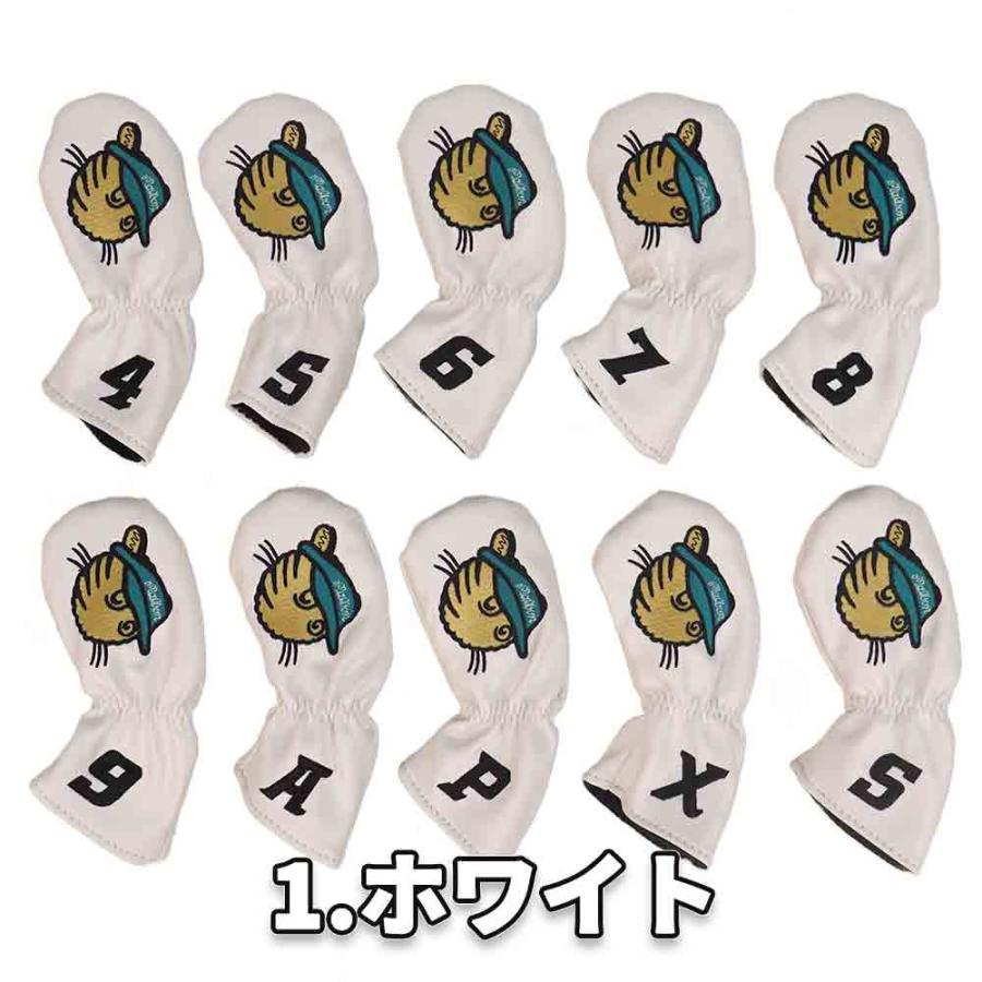 ゴルフ ヘッドカバー ぬいぐるみ アイアン10点セット 全5色 カバー