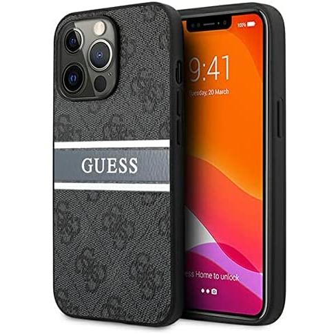 GUESS ゲス iPhone13/13Pro/13ProMax ケース グレー/ピンク