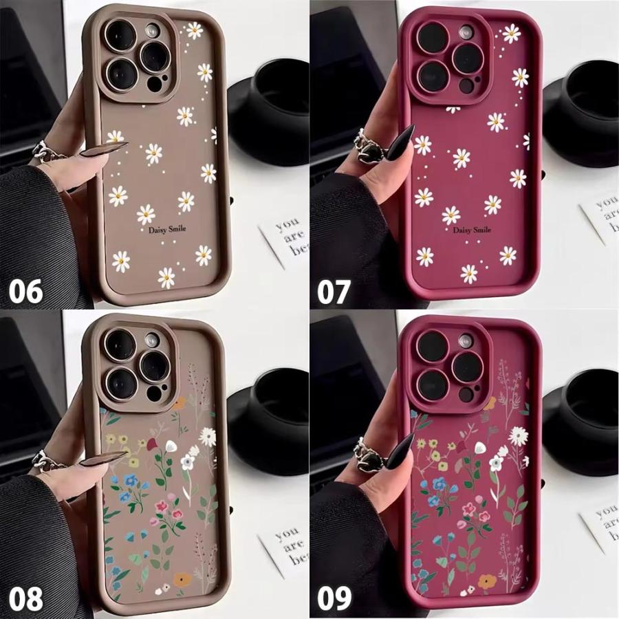 花柄ソフトケース2個セット ギャラクシー Galaxy ソフト カメラ保護 フラワー 花柄 傷防止 ケース