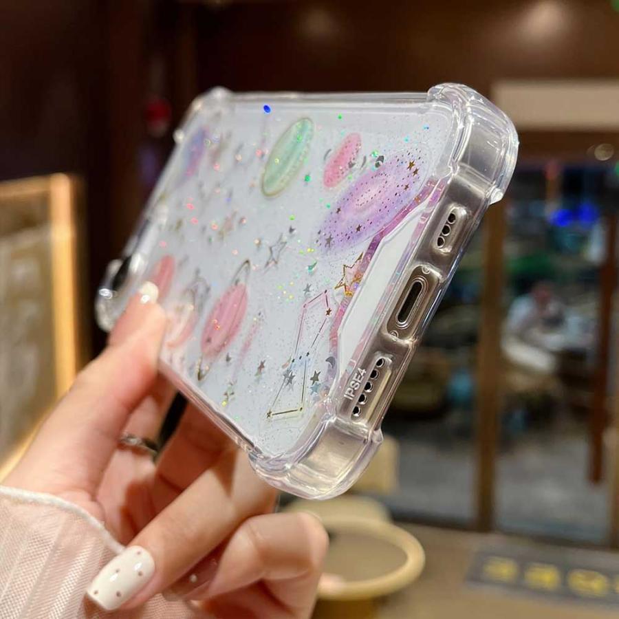 iPhone 16e se 第4世代 シリコン キラキラ 宇宙 蝶々 バタフライ