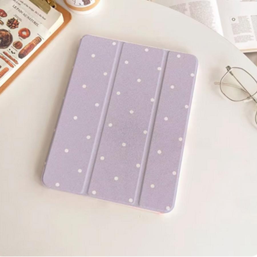 iPad ドット柄 かわいい スタンド機能 ケース 11世代 / Pro 11 13 Air