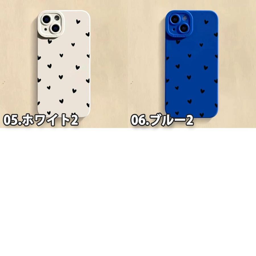 iPhone シリコン ソフト 耐衝撃 カメラ保護 ハート ケース 全6色 17