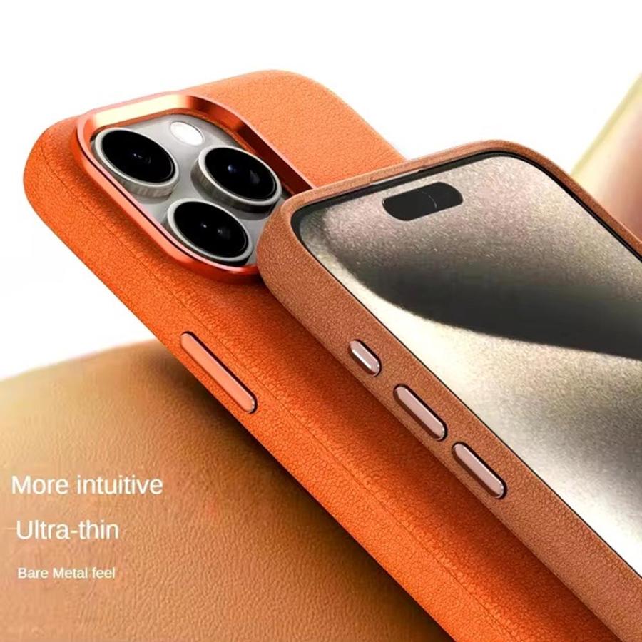iPhone PUレザー Magsafe マグセーフ 対応 耐衝撃 ケース 全5色 16