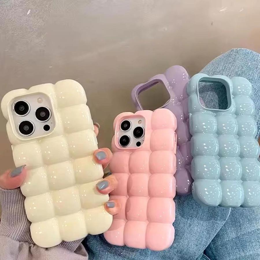 iPhone シリコン ソフト ブロック キャンディーカラー ケース 全6色 16