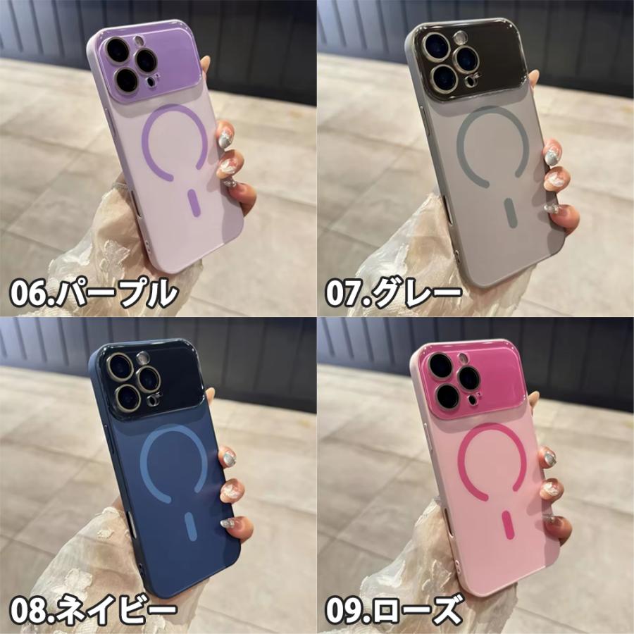 MagSafe対応 iPhoneケース ピンク キャンディ柄 iPhone キャンディーカラー ポップ MagSafe 対応 全9色 ケース 17
