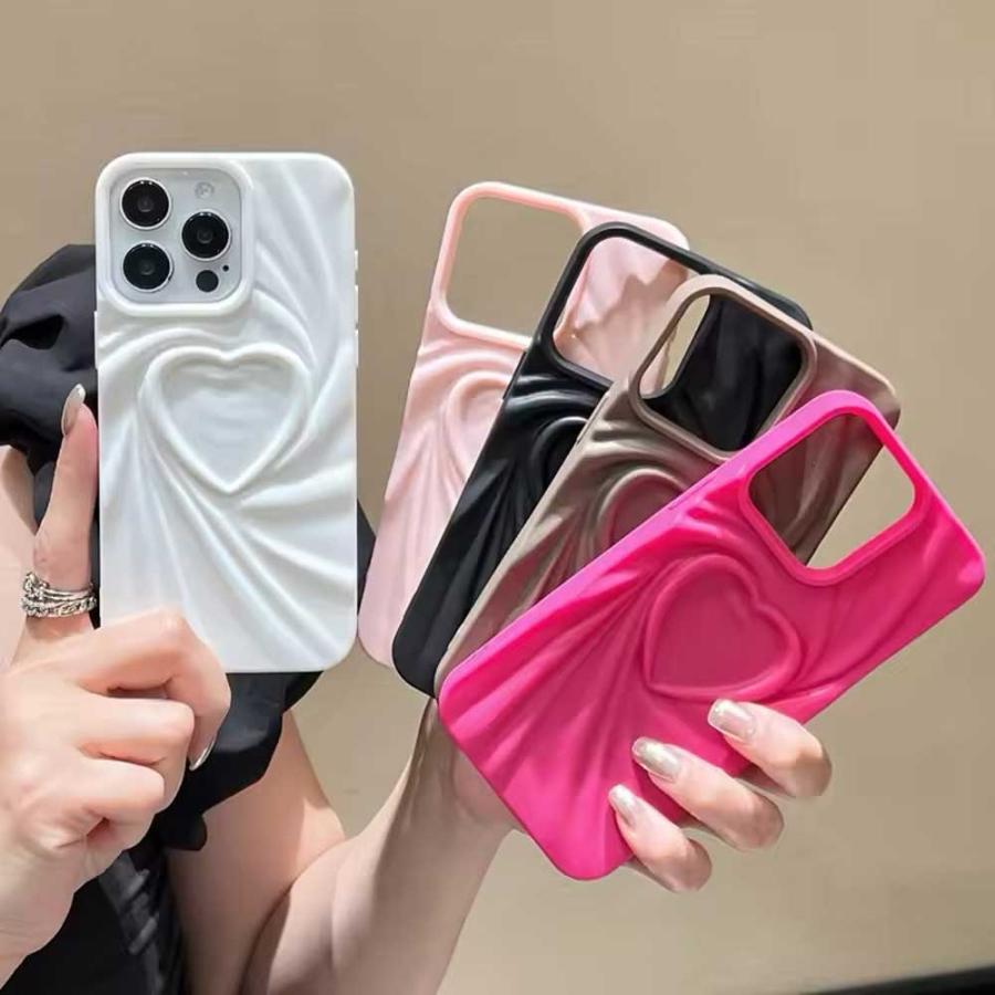 iPhone ハート キャンディー ソフト マット シリコン 全5色 ケース 17