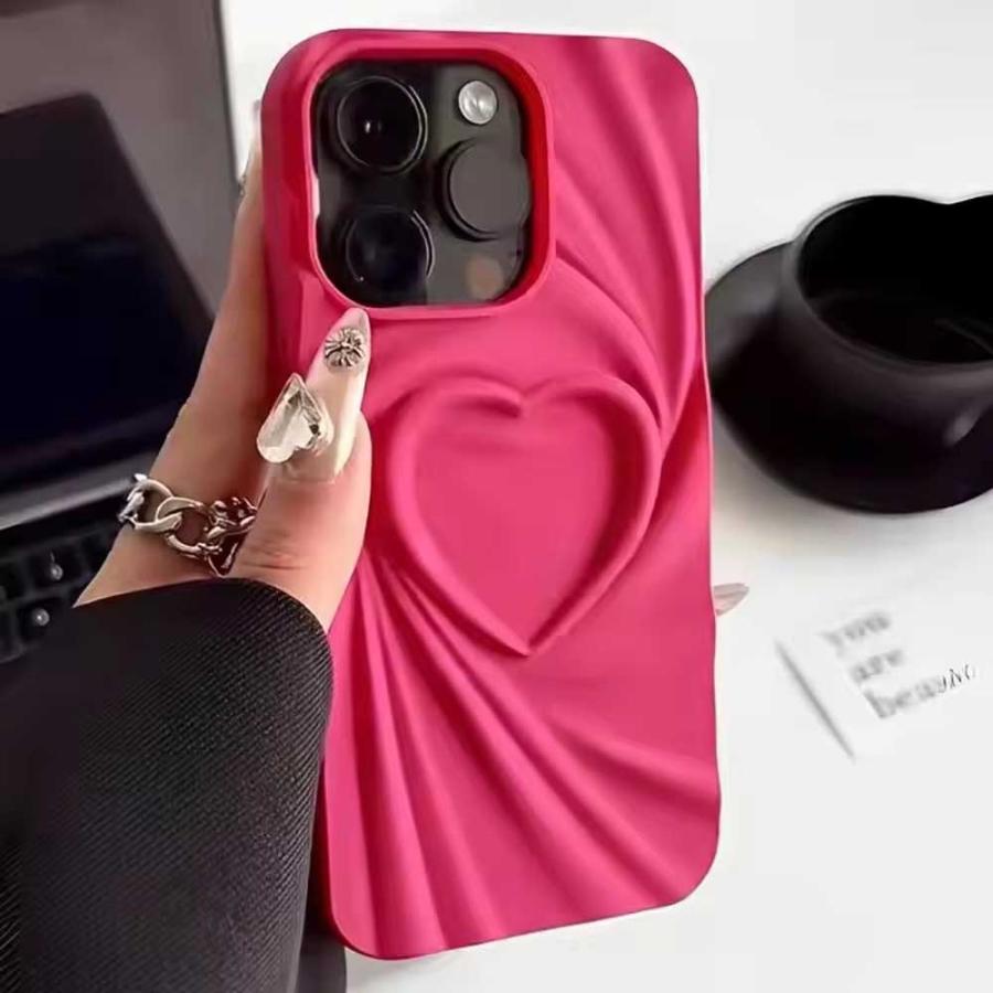 iPhone ハート キャンディー ソフト マット シリコン 全5色 ケース 17