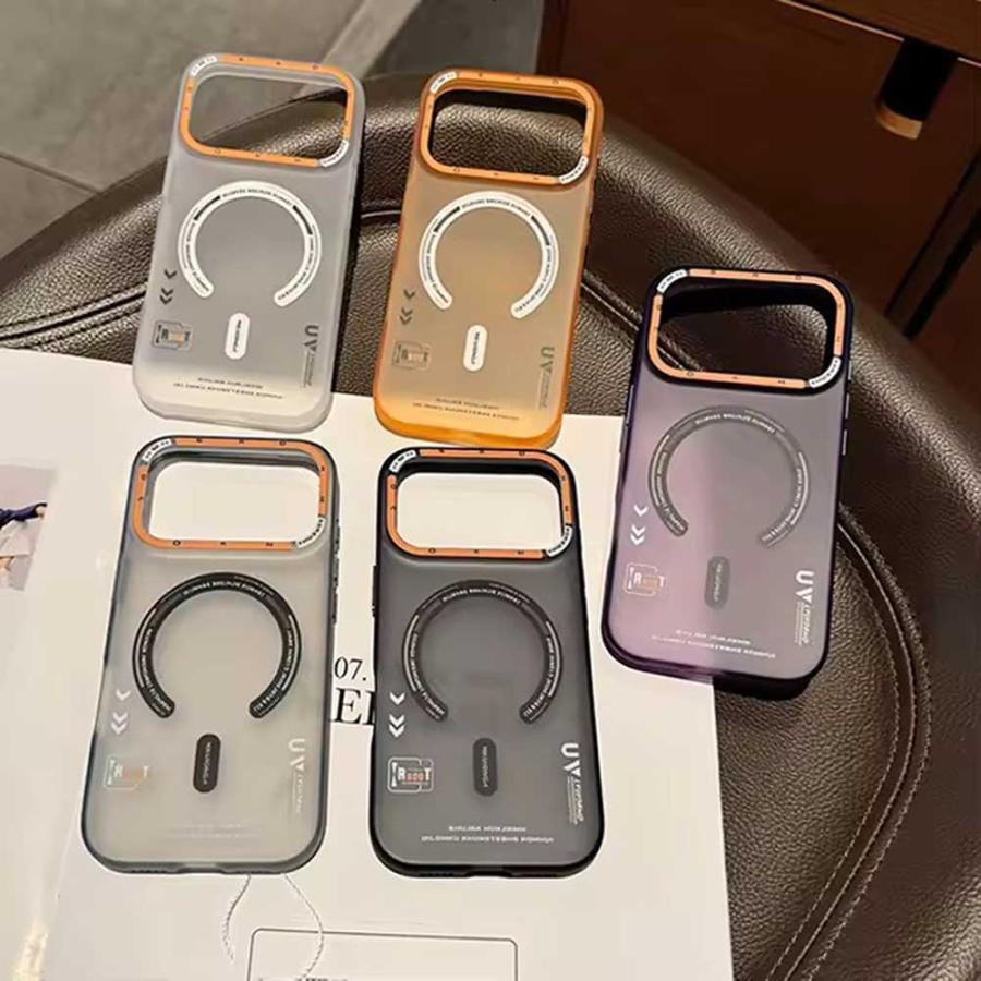 iPhone フロスト 半透明 ソフト MagSafe 対応 全4色 ケース 17/17Pro