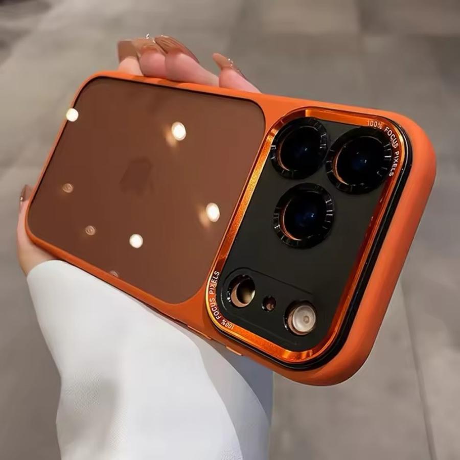 iPhone マット PC ハード 透明 アクリル レンズ保護 全5色 ケース 17
