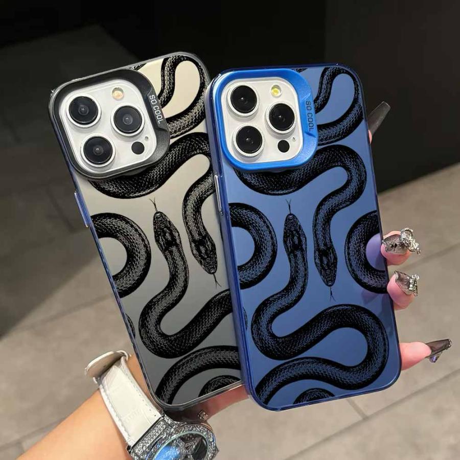 iPhone スネーク 蛇 2025年 干支 マット ハード カバー 全6色 16/16Pro
