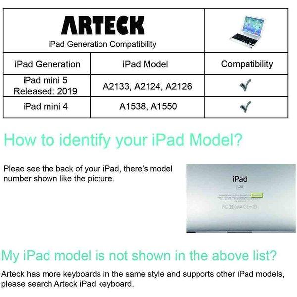 無線 iPad Mini ケースカバー ワイヤレス キーボード Bluetooth フルサイズ Arteck超薄型 ワイヤレスキーボード デスクトップパソコン/ノートパソコン｜smart-park｜07