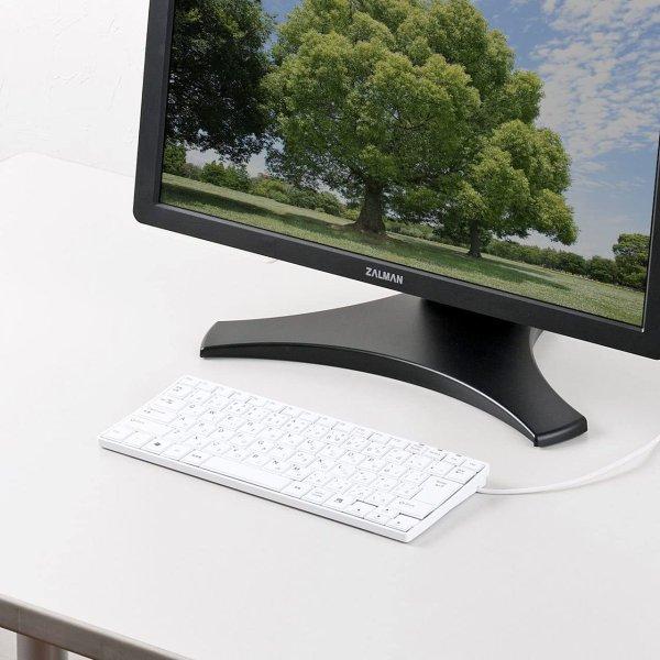 即納 有線 キーボード パンタグラフ フルサイズ ホワイト 85キー日本語