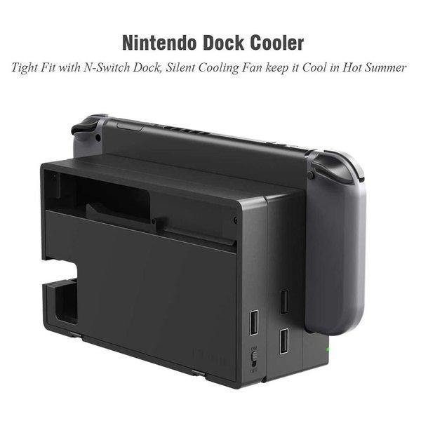 任天堂 Nintendo Switch ドック用 冷却ファン ブラック ドッキング