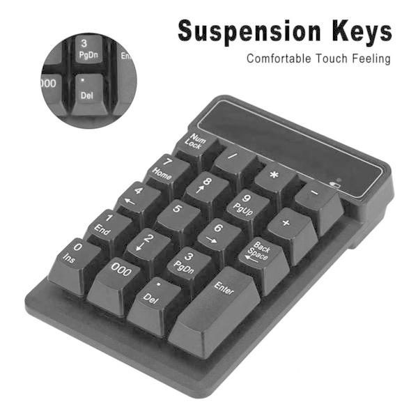 即納 無線 ワイヤレス テンキー キーボード Bluetooth 19キー ブラック