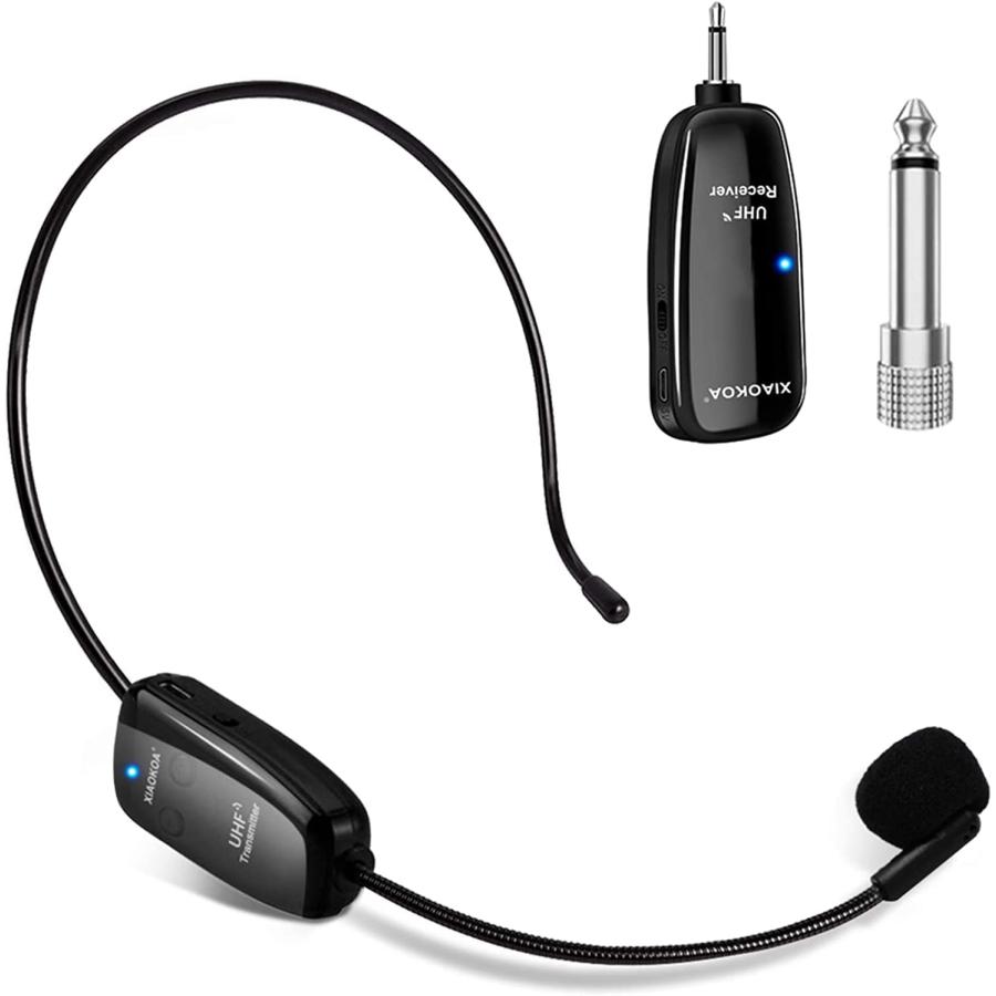 即納 UHF ワイヤレスマイク ヘッドセット ピンマイク ワイヤレス