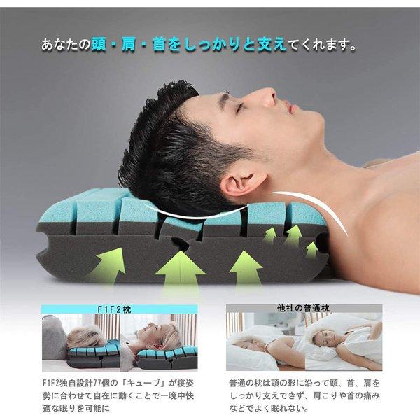 即納 安眠まくら 低反発ピロー グレー 低反発素材 まくら 枕 肩こり いびき低減 安眠 快眠 サポート_1