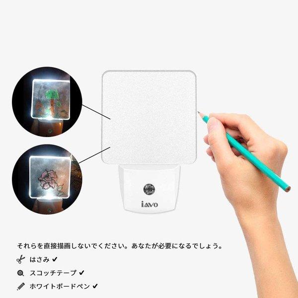 即納 ナイトライト 常夜灯 ベッドサイドランプ 青い光 LED ブルー 2個