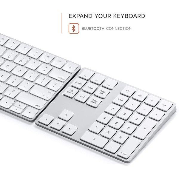 即納 無線 ワイヤレス テンキー キーボード Bluetooth 34キー スペースグレー デスクトップ/パソコン/ノートパソコン Mac 対応_1