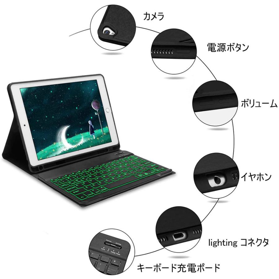 即納 iPad 10.2インチ 第8/7世代 対応 ケース Bluetooth キーボード