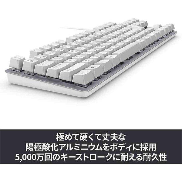 即納 有線 キーボード メカニカル フルサイズ オフホワイト 青軸 デスクトップパソコン/ノートパソコン_3