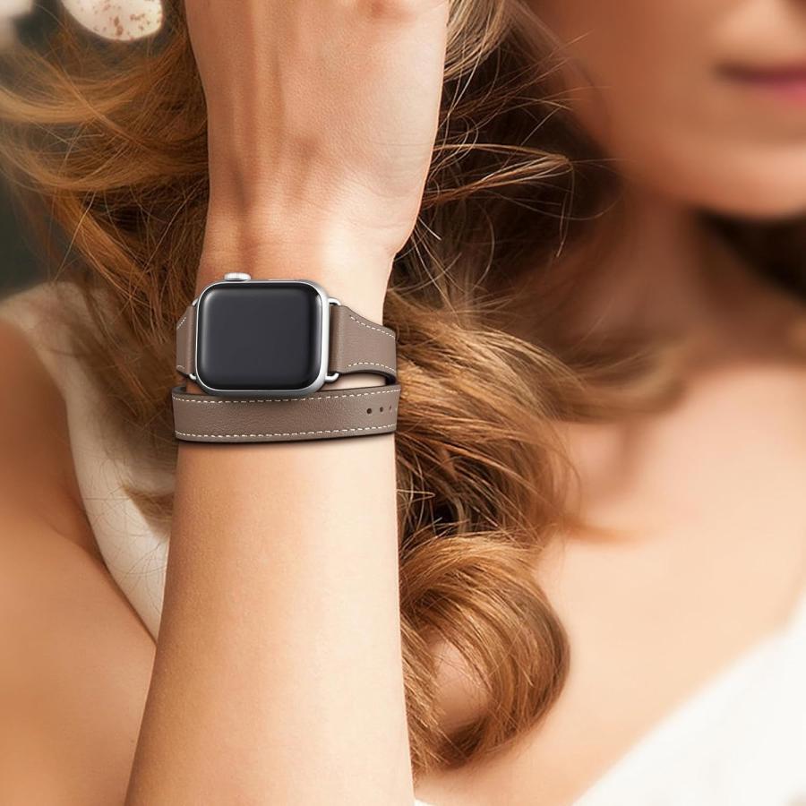 Apple Watch2 38BK 正規品ベルト付き 即納 アップルウォッチ 2重巻き スリム レザー 全9色 ベルト Apple