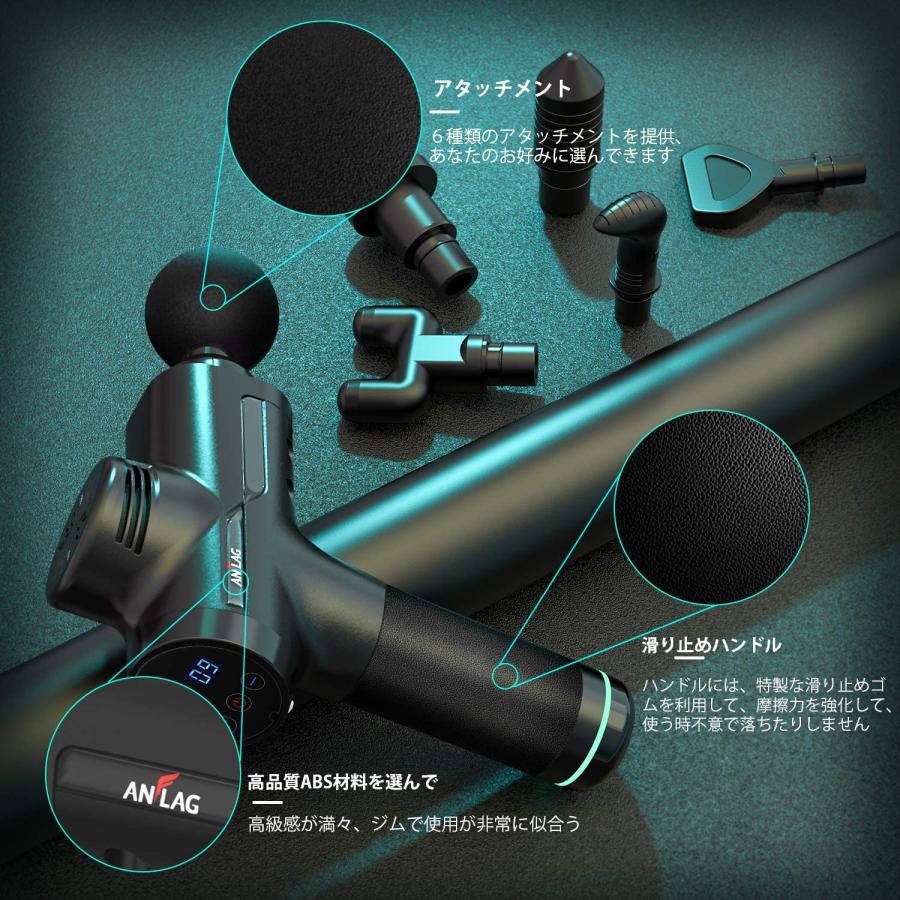 即納 マッサージガン 筋膜リリース 電動マッサージ器 30段階スピード