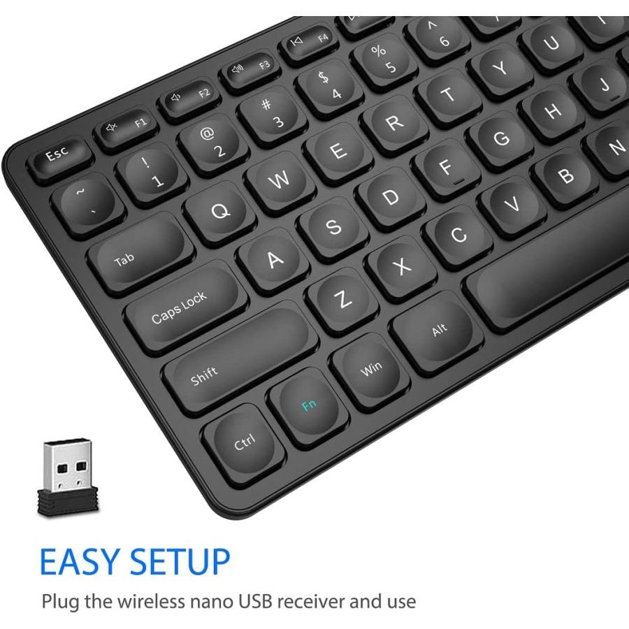 即納 無線 ワイヤレス キーボード Bluetooth フルサイズ ブラック