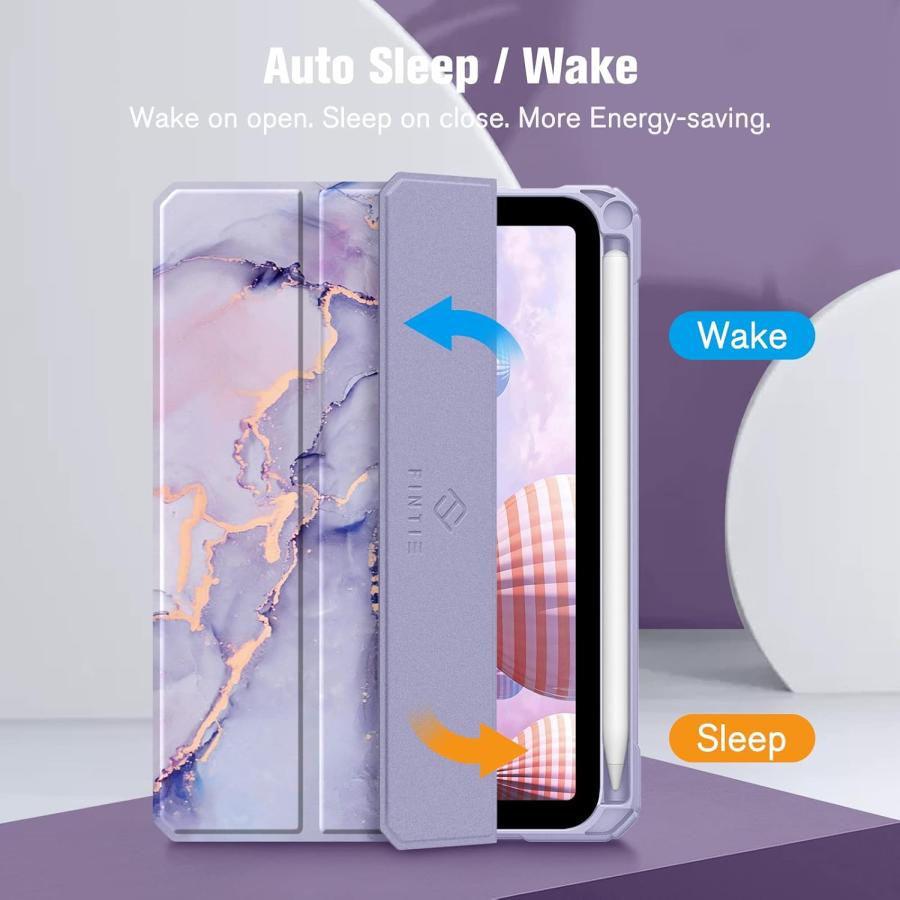 即納 iPad mini 7(A17 Pro) / 6 アイパッド ミニ PUレザー 大理石柄